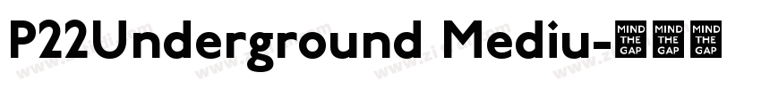 P22Underground Mediu字体转换